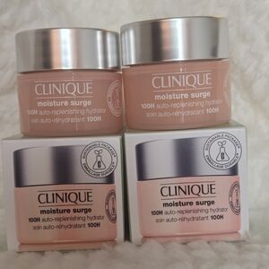 2×Clinique Moisture Surge 100H Auto-Replenishing Hydrator 15 ml New in Box